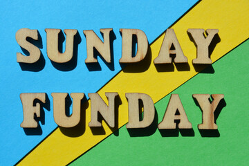 Sunday Funday, words as banner headline