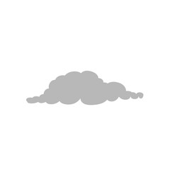 Cartoon overcast cloud vector. vector illustration