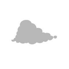 Cartoon overcast cloud vector. vector illustration