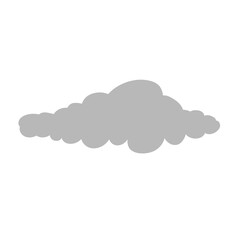 Cartoon overcast cloud vector. vector illustration