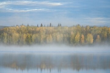 Yukon in Canada, wild landscape in autumn 