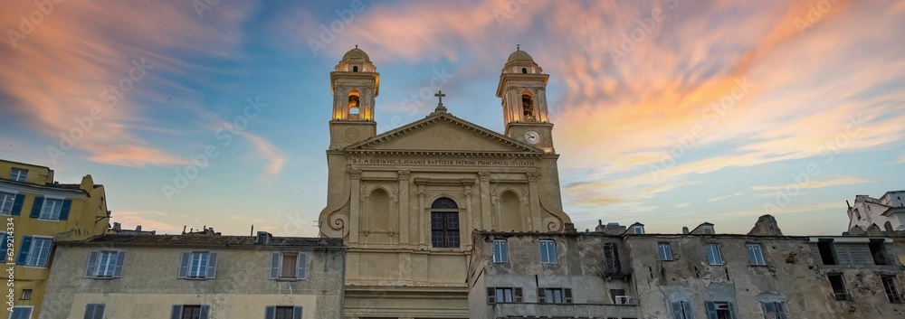 Poster Bastia, the Saint Jean Baptist church