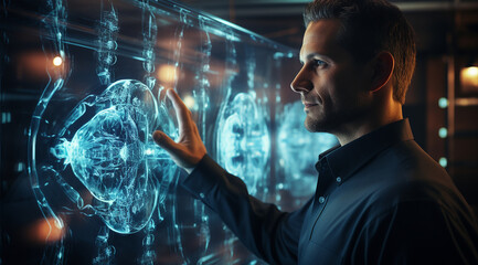 Fototapeta premium Medizin, Forschung und Wissenschaft, generative AI 