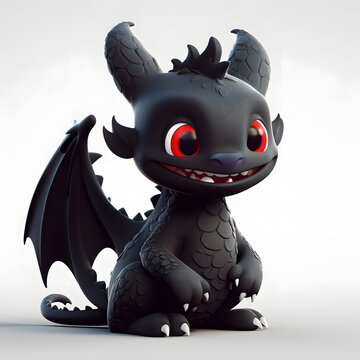 Black dragon 3d character