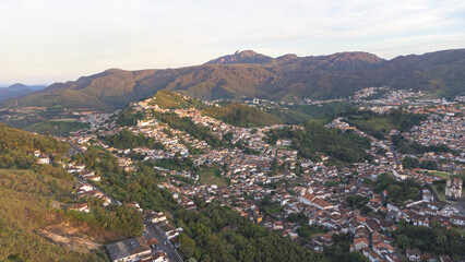 Fototapeta na wymiar Vista aérea de Ouro Preto, Minas Gerais, Brasil