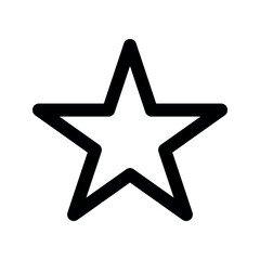 Obraz premium Illustration vector graphic icon of Star. Outline Style Icon. Shape Themed Icon. Vector illustration isolated on white background. Perfect for website or application design.