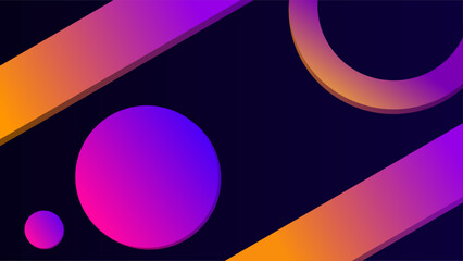 Obraz premium Sunset and twilight neon pastel colors geometric gradient background