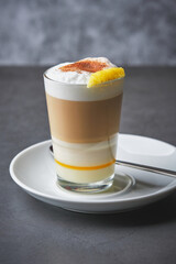Barraquito a sweet coffee drink very popular in the Canary Islands.