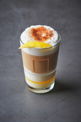 Barraquito a sweet coffee drink very popular in the Canary Islands.