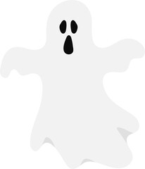 ghost spooky hallowen vector