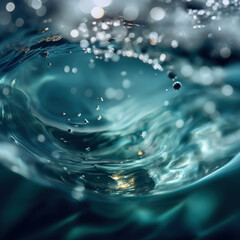Splashing water background,created with generative ai tecnology.