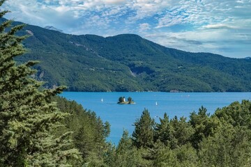 The lake of Serre-Poncon in France
