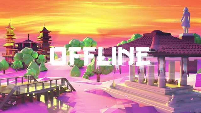Stream is starting soon, offline looping background for youtube, twitch, facebook and other platforms