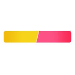 yellow and pink banner versus and topic bar