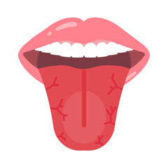 口内炎のある舌