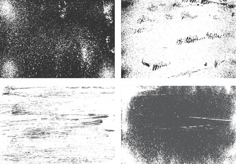 Chaotic grunge background. Grunge Black And White Vector set