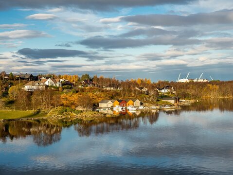 Norwegian marina in Ulsteinvik.