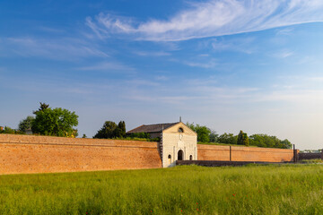 Fototapeta na wymiar The walls of Sabbioneta, UNESCO World Heritage site, Lombardy, Italy