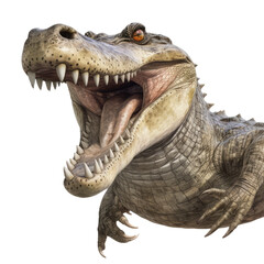 Obraz premium crocodile looking isolated on white