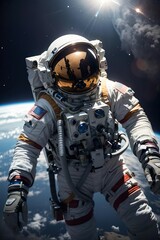 astronaut in space