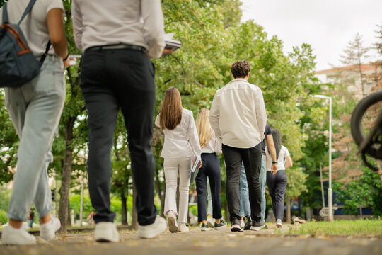 University students outside