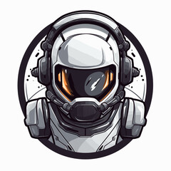 Esport vector logo astronaut, astronaut icon, astronaut head, vector, sticker, cosmonaut, spaceman