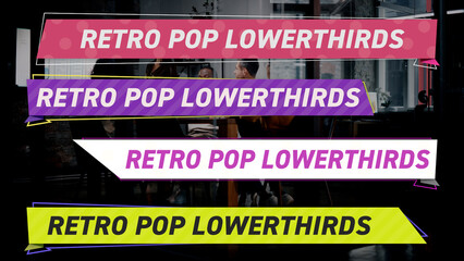 Retro Pop Lower Thirds
