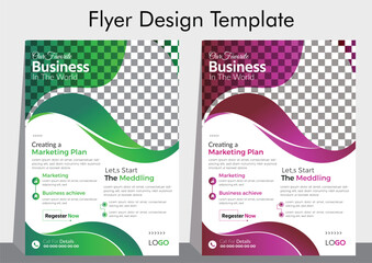 creative business agency flyer design template,professional clean business flyer design template,