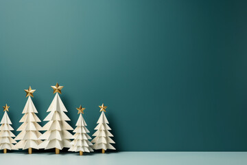 Minimal petrol Christmas decoration background