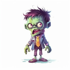 Fototapeta premium 3d zombie halloween illustration