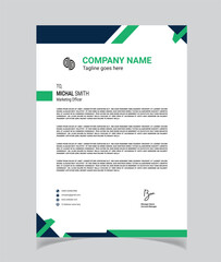 Creative Letterhead design with modern