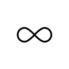 Fototapeta premium Timeless Infinity Icon: Endless Symbol of Infinite Possibilities
