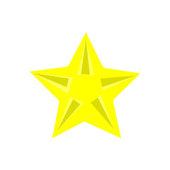 gold star isolated on white