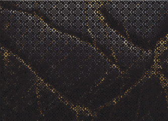 brown gold floral vector ornament