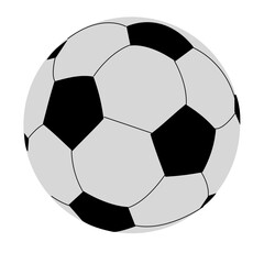 soccer ball isolated on white