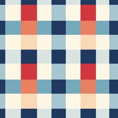 Stylish Checked Pattern Background: Modern Retro Textile Design