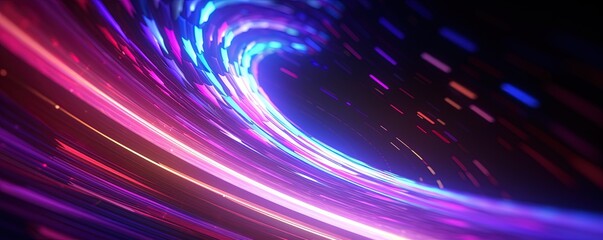 abstract futuristic background with pink blue glowing neon moving high speed wave lines and bokeh lights. Data transfer concept Fantastic wallpaper