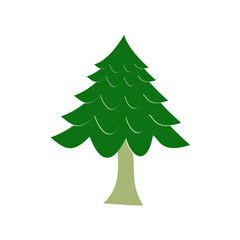 christmas tree isolated on white