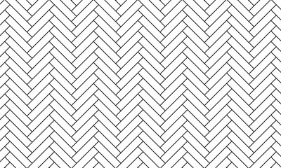 Black herringbone floor vector seamless pattern. Monochrome vintage parquet background. Vector 10 Eps.