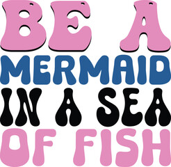 Mermaid  retro svg design