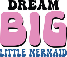 Mermaid  retro svg design