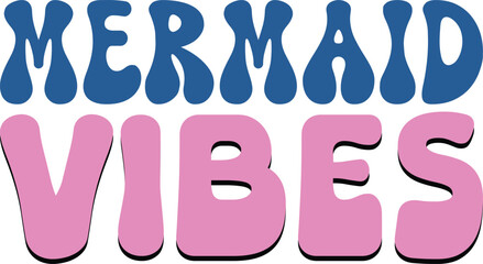 Mermaid  retro svg design