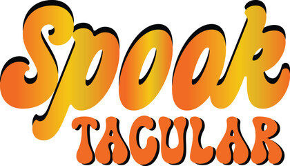 Halloween retro svg design 