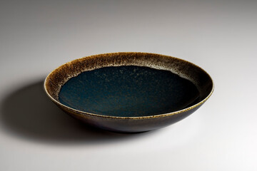 Dark blue empty bowl