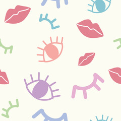 Seamless pattern floral minmal for background