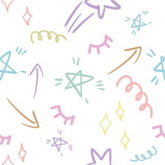 Seamless pattern floral minmal for background