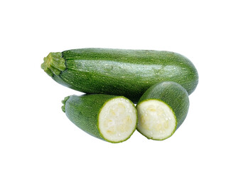 fresh  zucchini isolated on   transparent png
