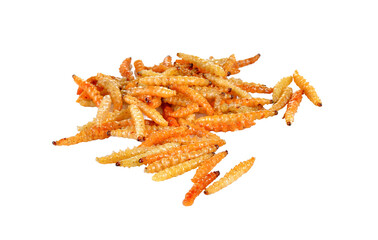 Fried bamboo worms  transparent png