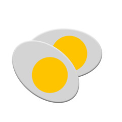 illustration of a set of eggs 3d