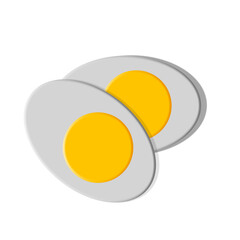 3d Egg illustration of a set of eggs